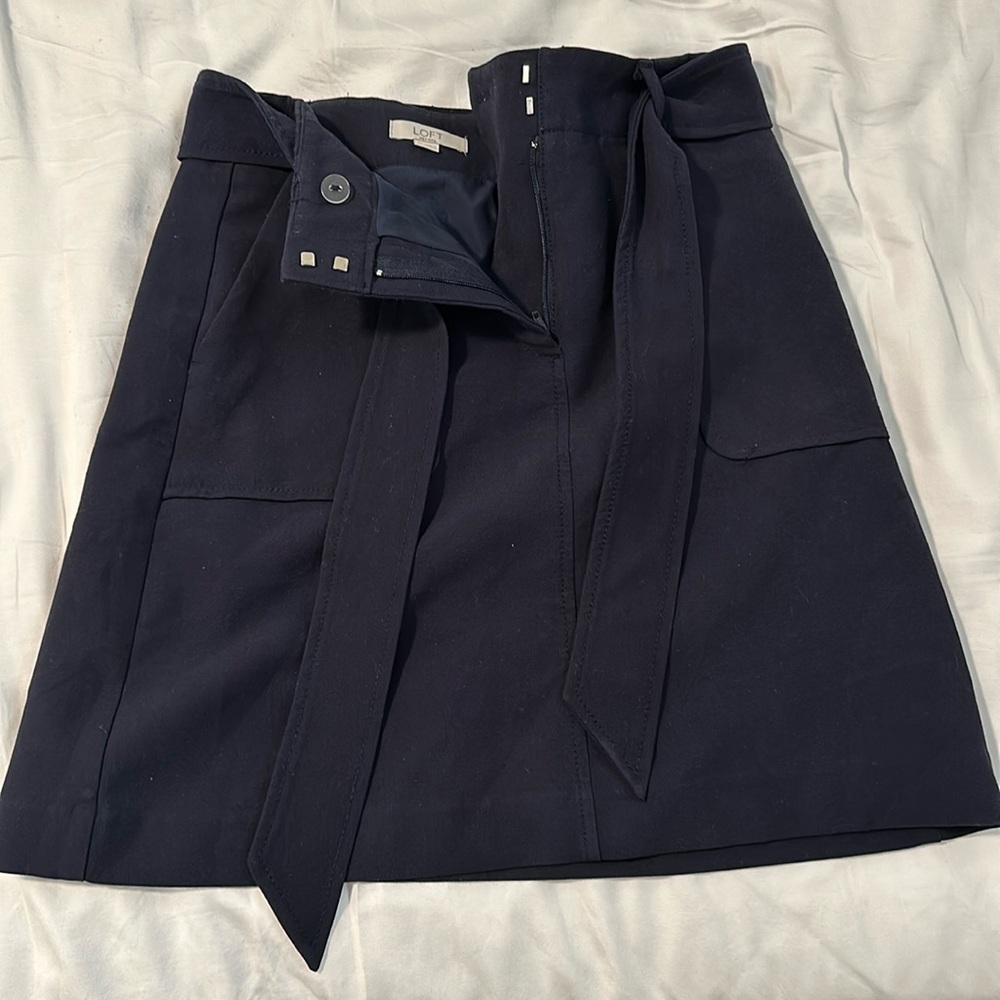 Business casual navy skirt